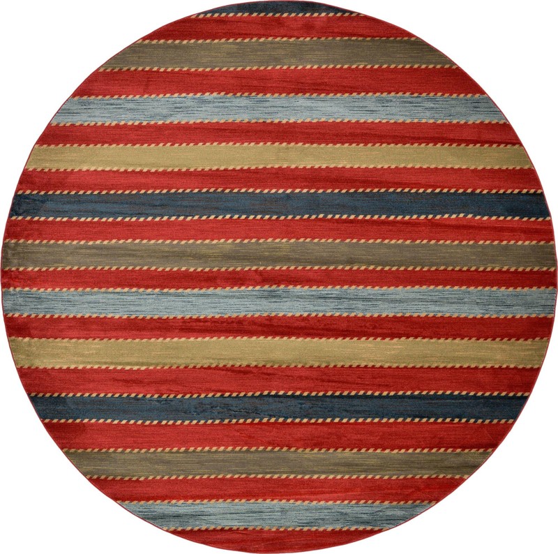 12' 2 x 12' 2 Rye · Striped rug