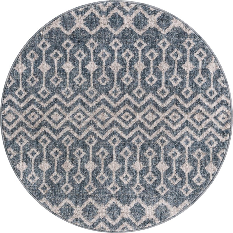 Harlan · Diamond rug, harbor blue