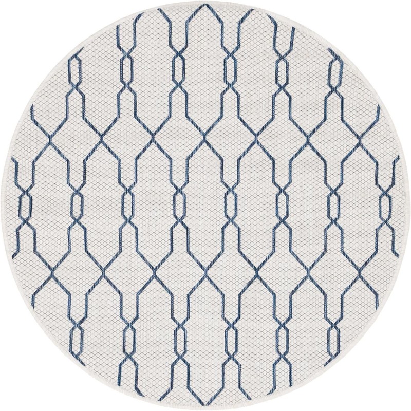 Bronson · Geometric Outdoor Rug, ivory