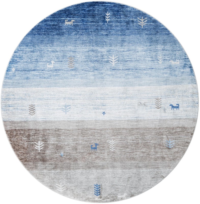 7' 10 x 7' 10 Ellsworth · Gradient rug, blue gray