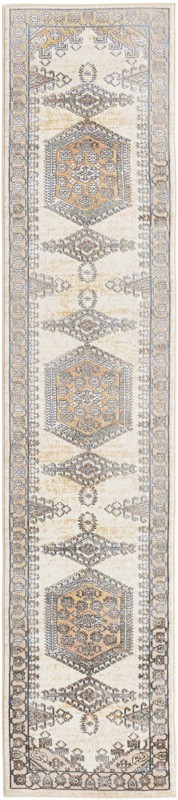 2' x 9' 10 Holly · Border rug, ivory