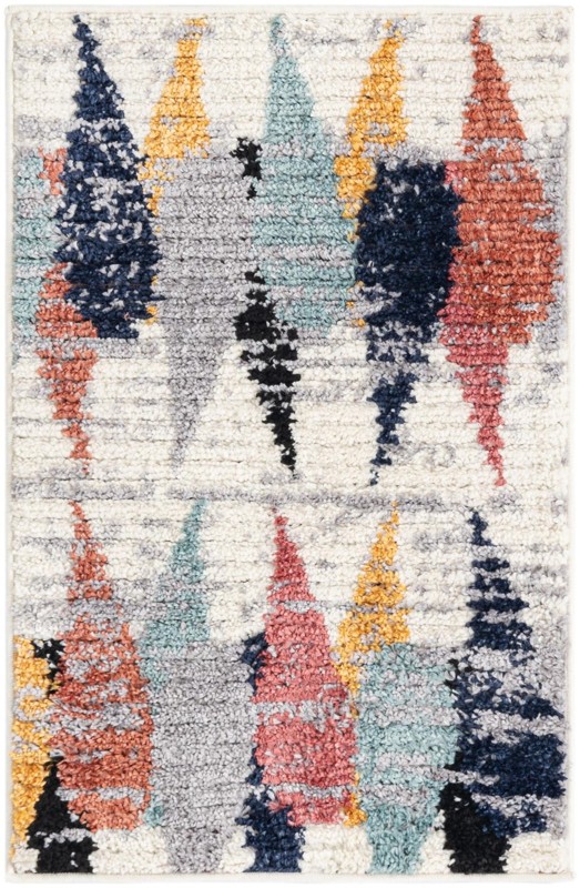 2' x 3' Petaluma · Abstract rug, ivory
