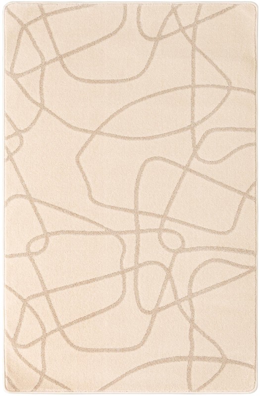 4' x 6' Purcell · Abstract rug, ivory