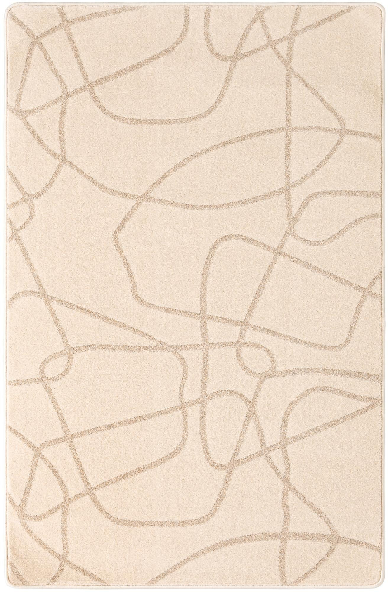 4' x 6' Purcell · Abstract rug, ivory