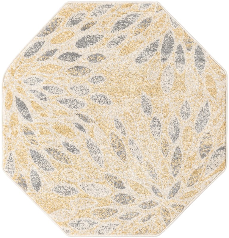 4' 1 x 4' 1 Kilbride · Floral / botanical rug, yellow