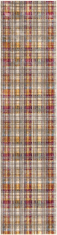 2' x 8' Pella · Plaid rug, multi