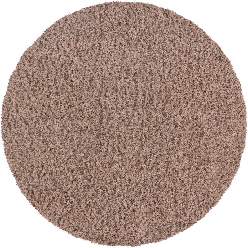 6' x 6' Olympia · Solid shag rug, khaki