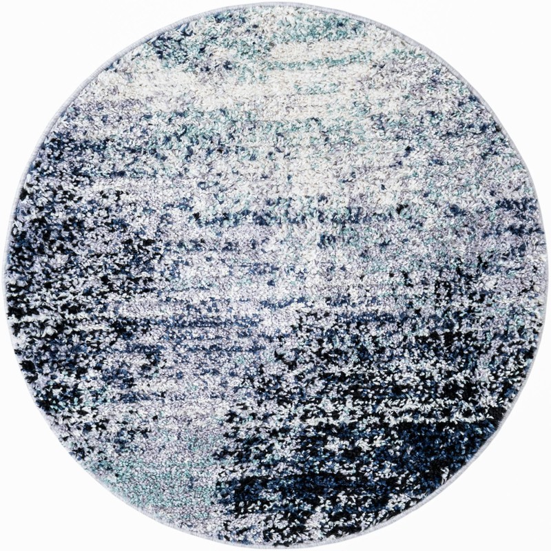 Moab · Abstract rug, blue and gray