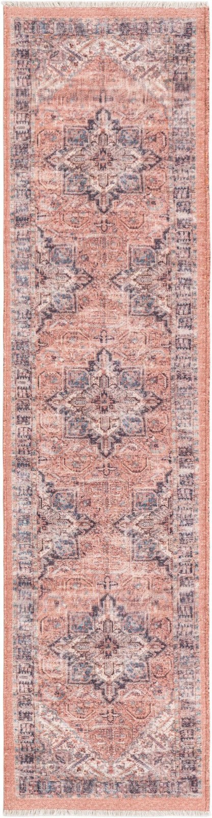 2' x 8' Pinedale · Border rug, salmon pink