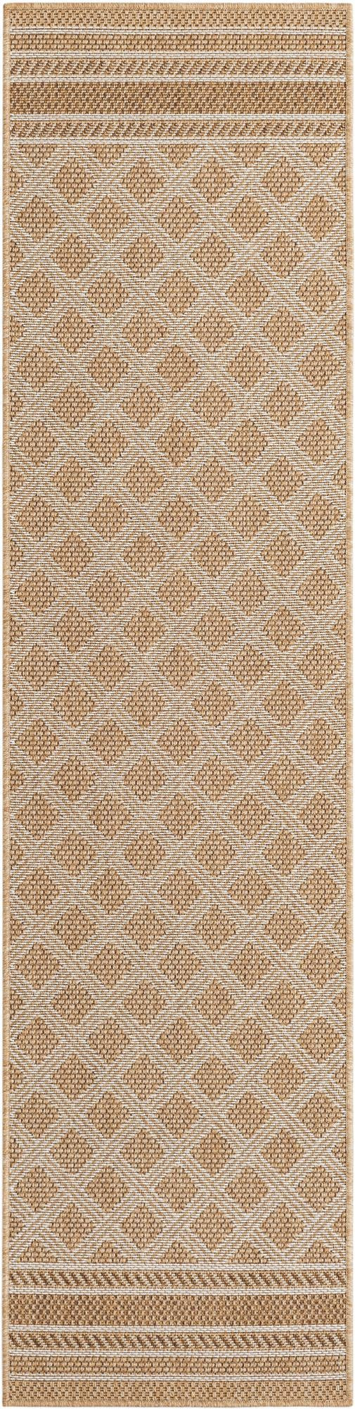 2' x 8' Mercer · Border Outdoor Rug, natural