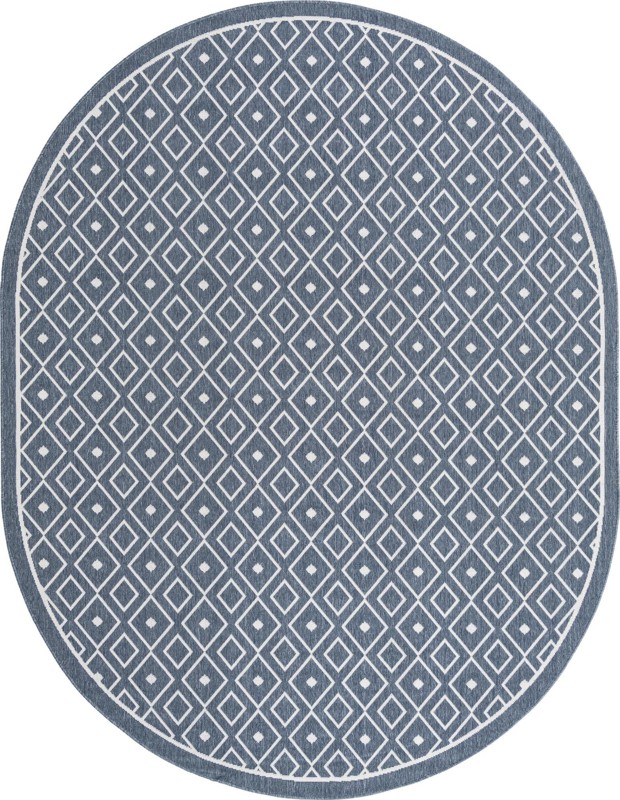 Revell · Diamond Outdoor Rug, navy