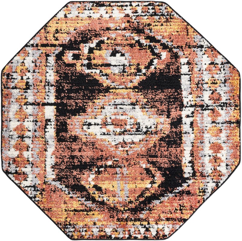 Corbin · Medallion rug, terracotta