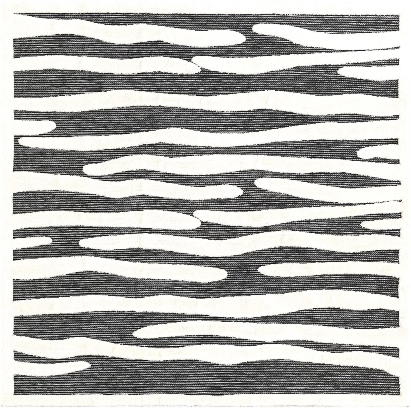 7' 10 x 7' 10 Villiers · Animal print rug, gray