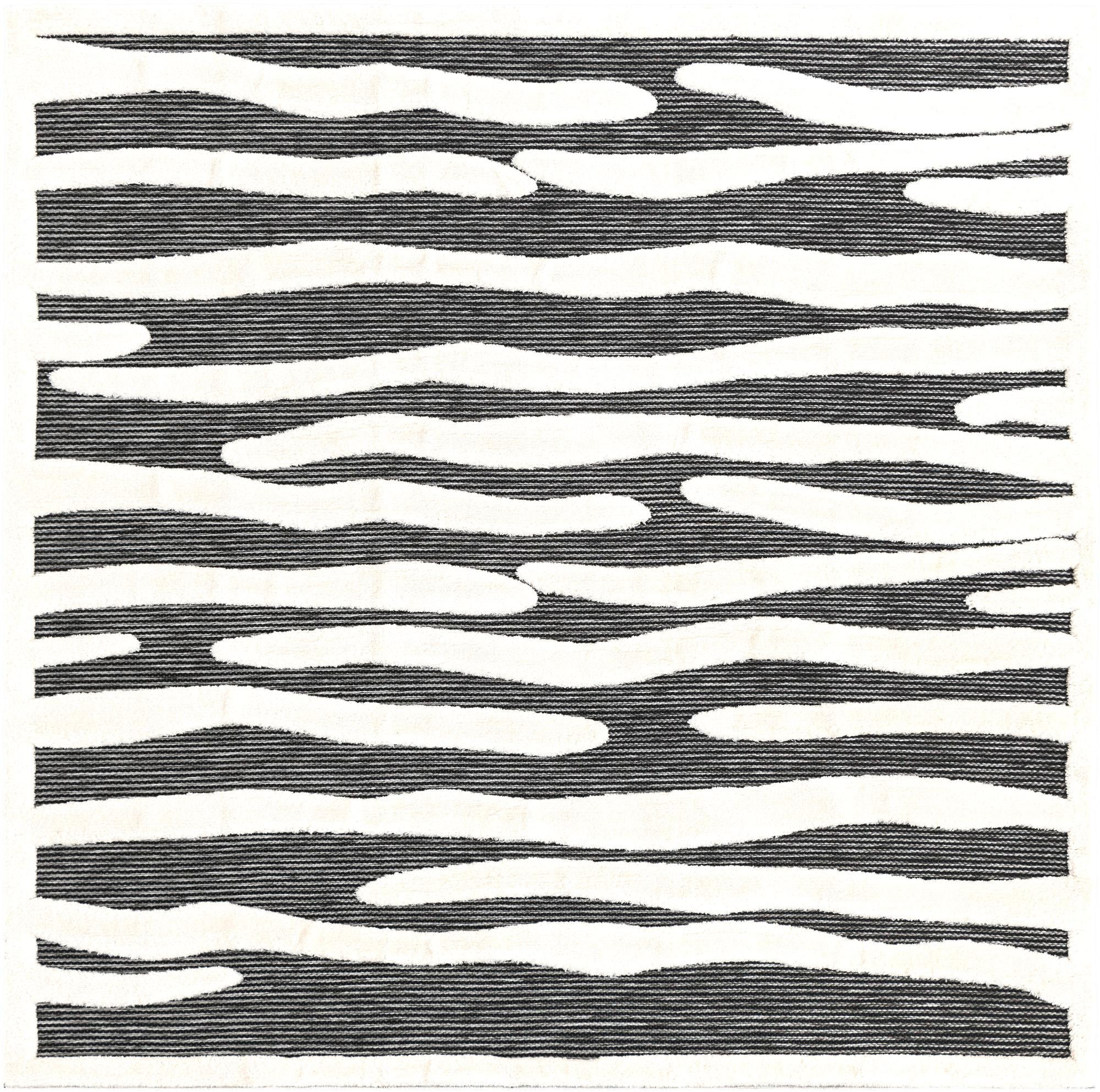 7' 10 x 7' 10 Villiers · Animal print rug, gray