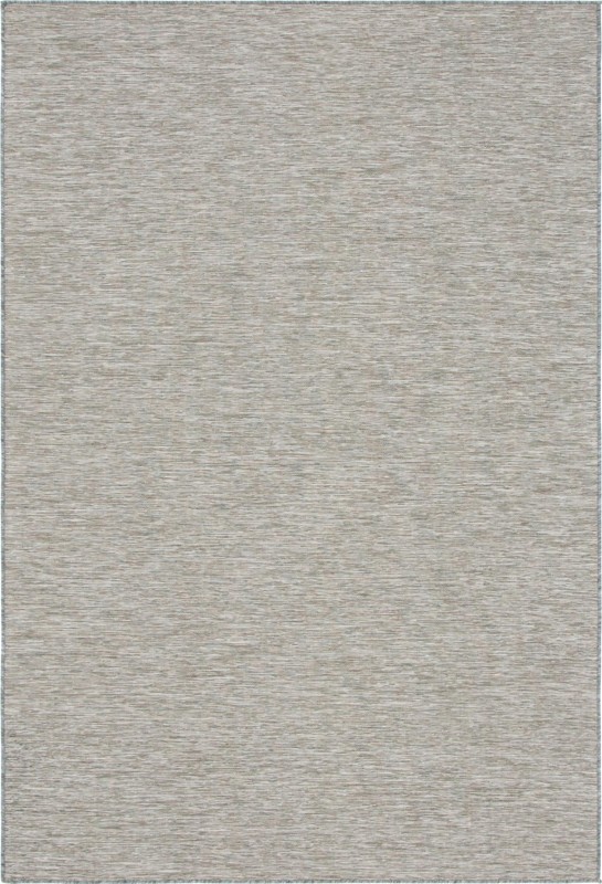 6' 3 x 9' Gates · Textured Outdoor Rug, gray and beige