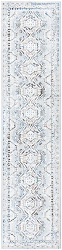 Harmon · Border rug, aqua blue