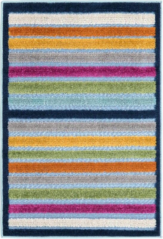 2' x 3' Wesley · Border Outdoor Rug, blue