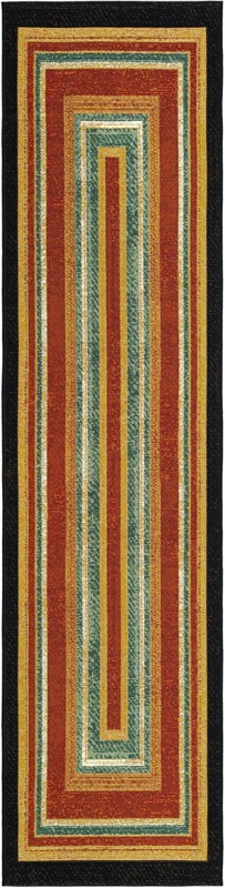 2' x 8' Mendocino · Border Outdoor Rug