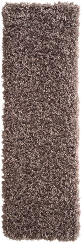 2' x 6' Olympia · Solid shag rug, khaki