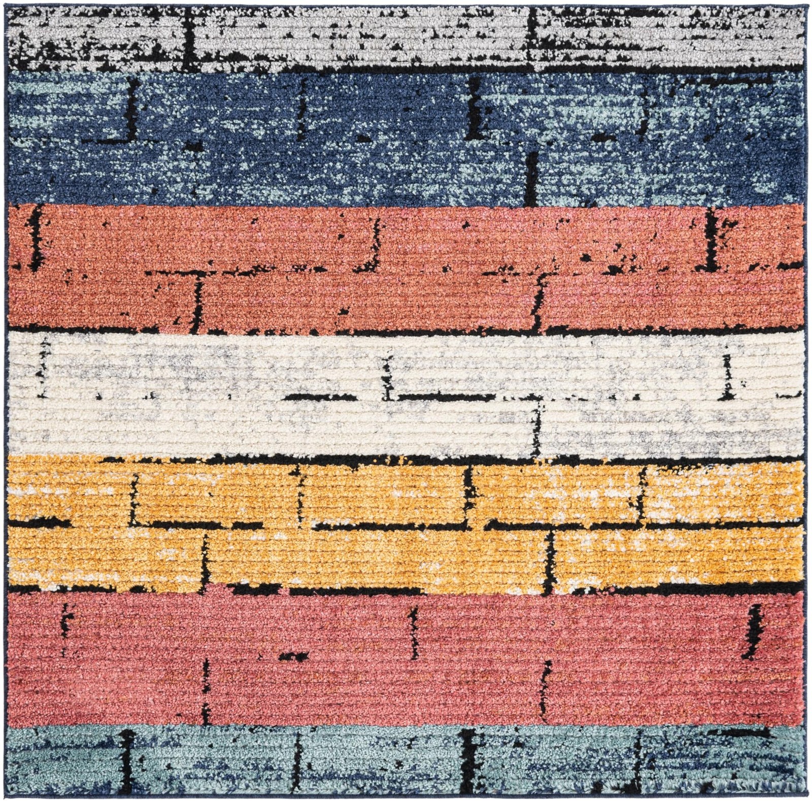5' 3 x 5' 3 Gibbs · Abstract rug, multi
