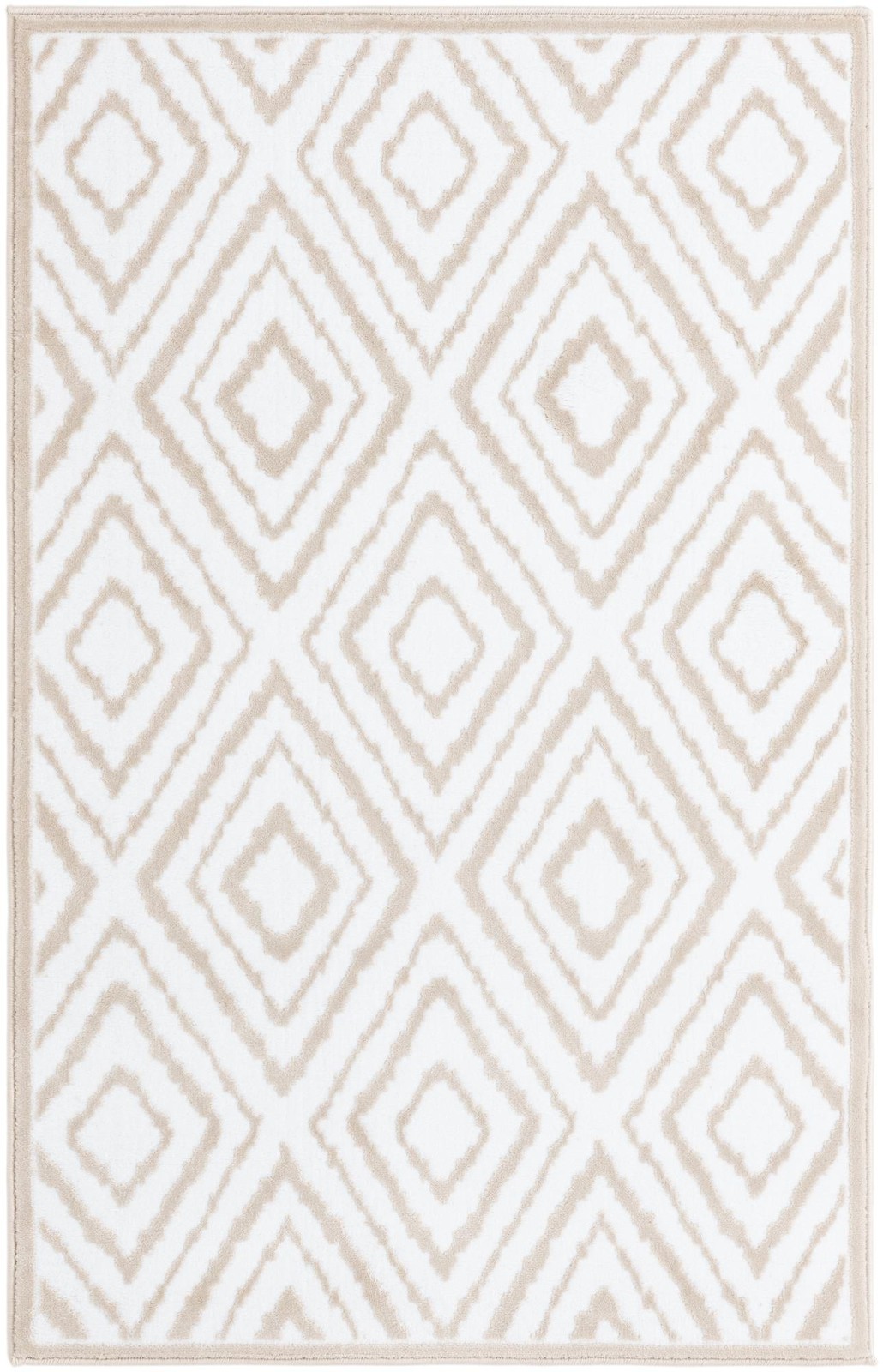 3' 3 x 5' 3 Brattleboro · Diamond rug, snow white