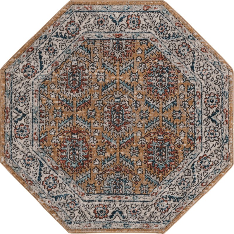 4' x 4' Bozeman · Border rug