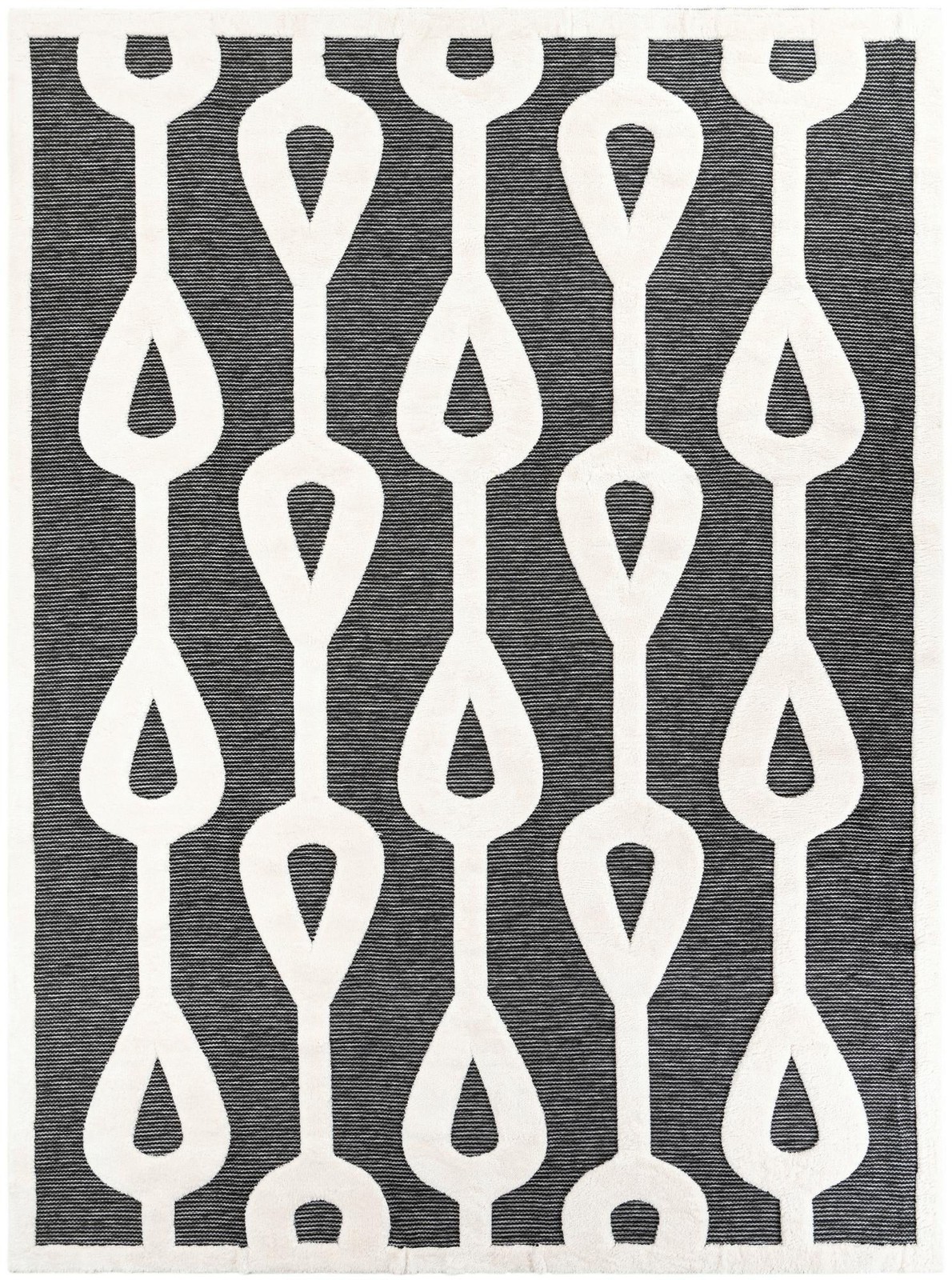 10' x 13' Russell · Geometric rug, gray