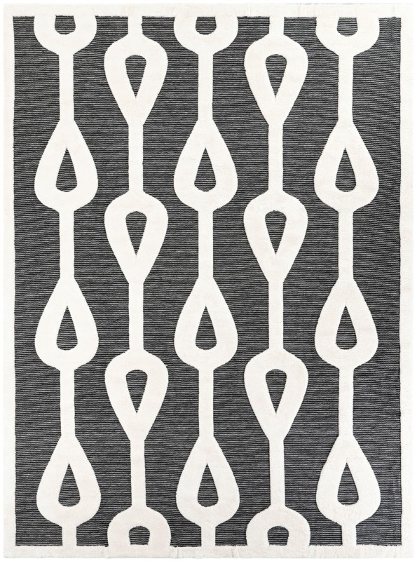 Russell · Geometric rug, gray