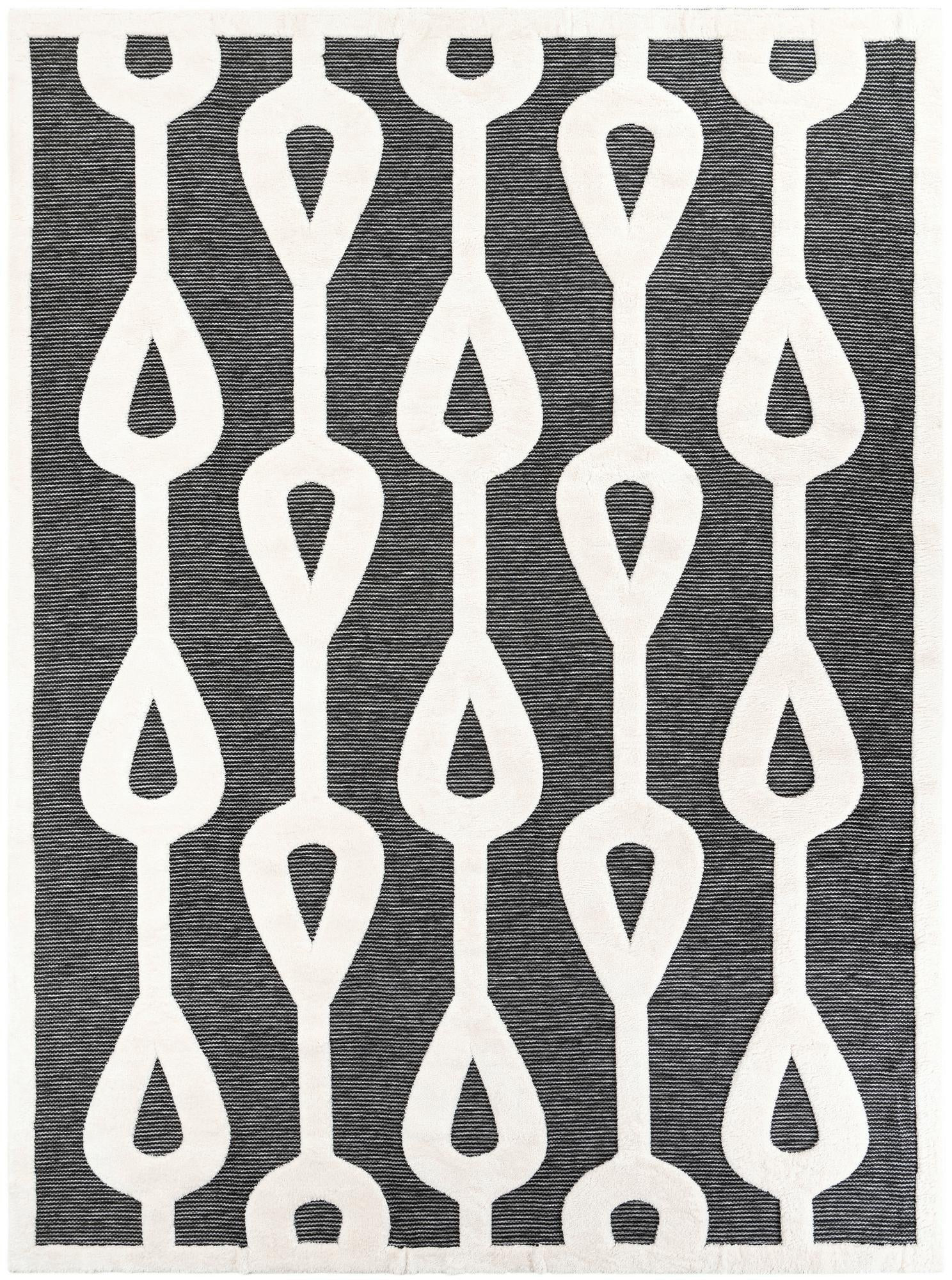10' x 13' Russell · Geometric rug, gray