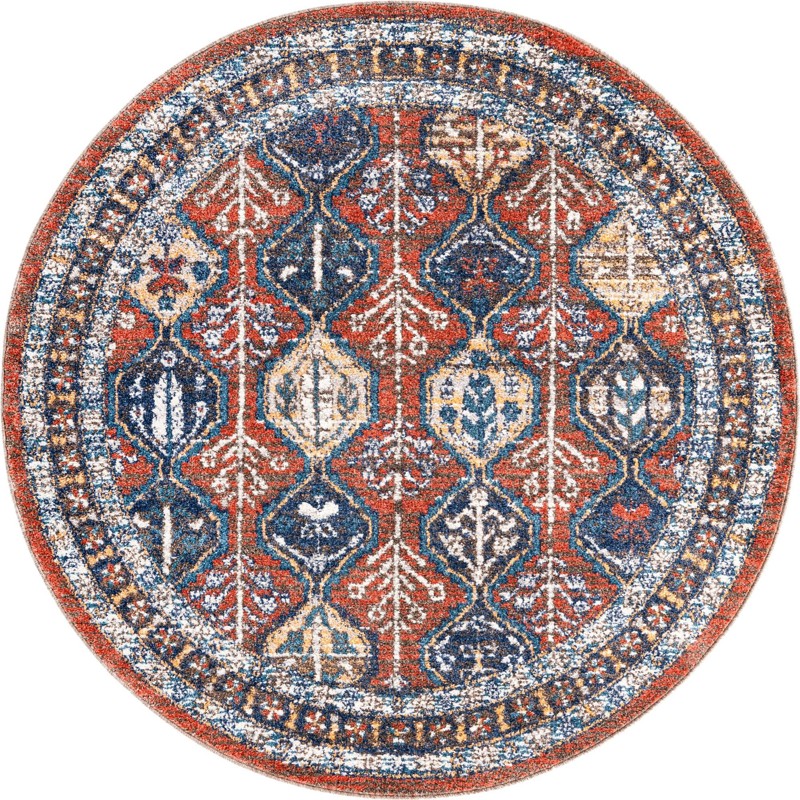 5' 3 x 5' 3 Carver · Border rug