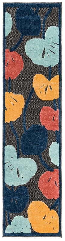 Slade · Border Outdoor Rug, charcoal