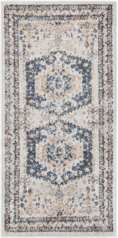 2' x 4' Swallow · Border rug, cream