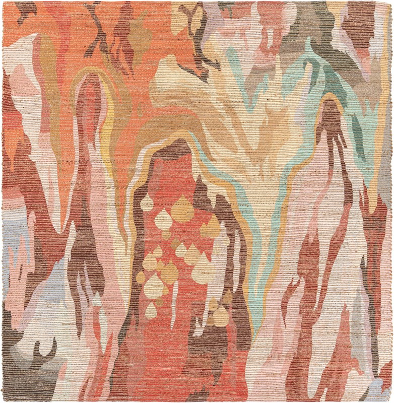 7' 10 x 7' 10 Dusk · Abstract rug, multi
