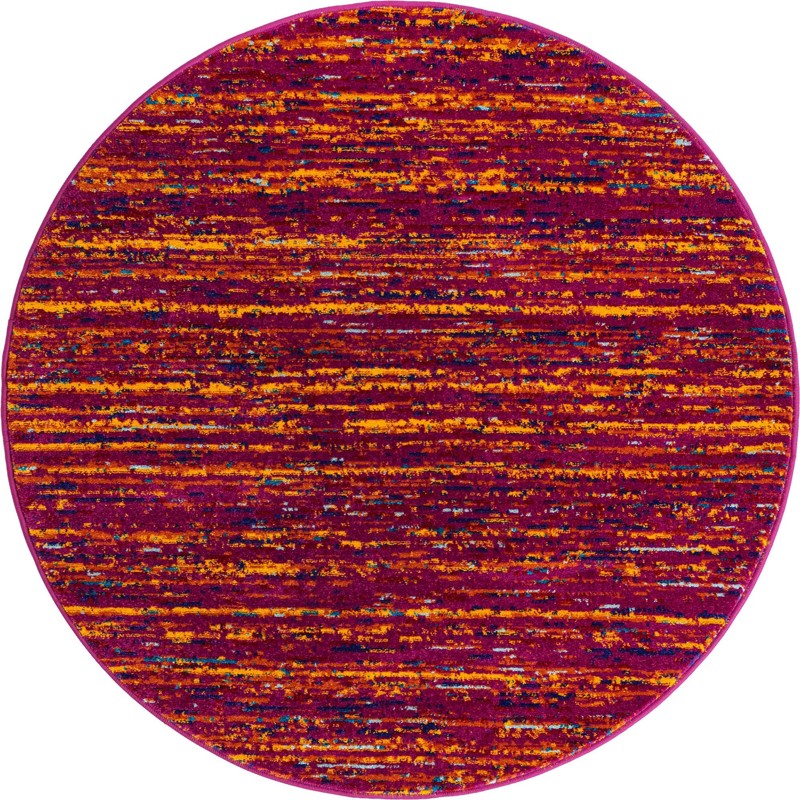 4' x 4' Thackeray · Abstract rug, pink