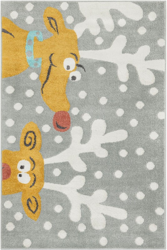 4' 1 x 6' 1 Dove · Pictoral rug, gray