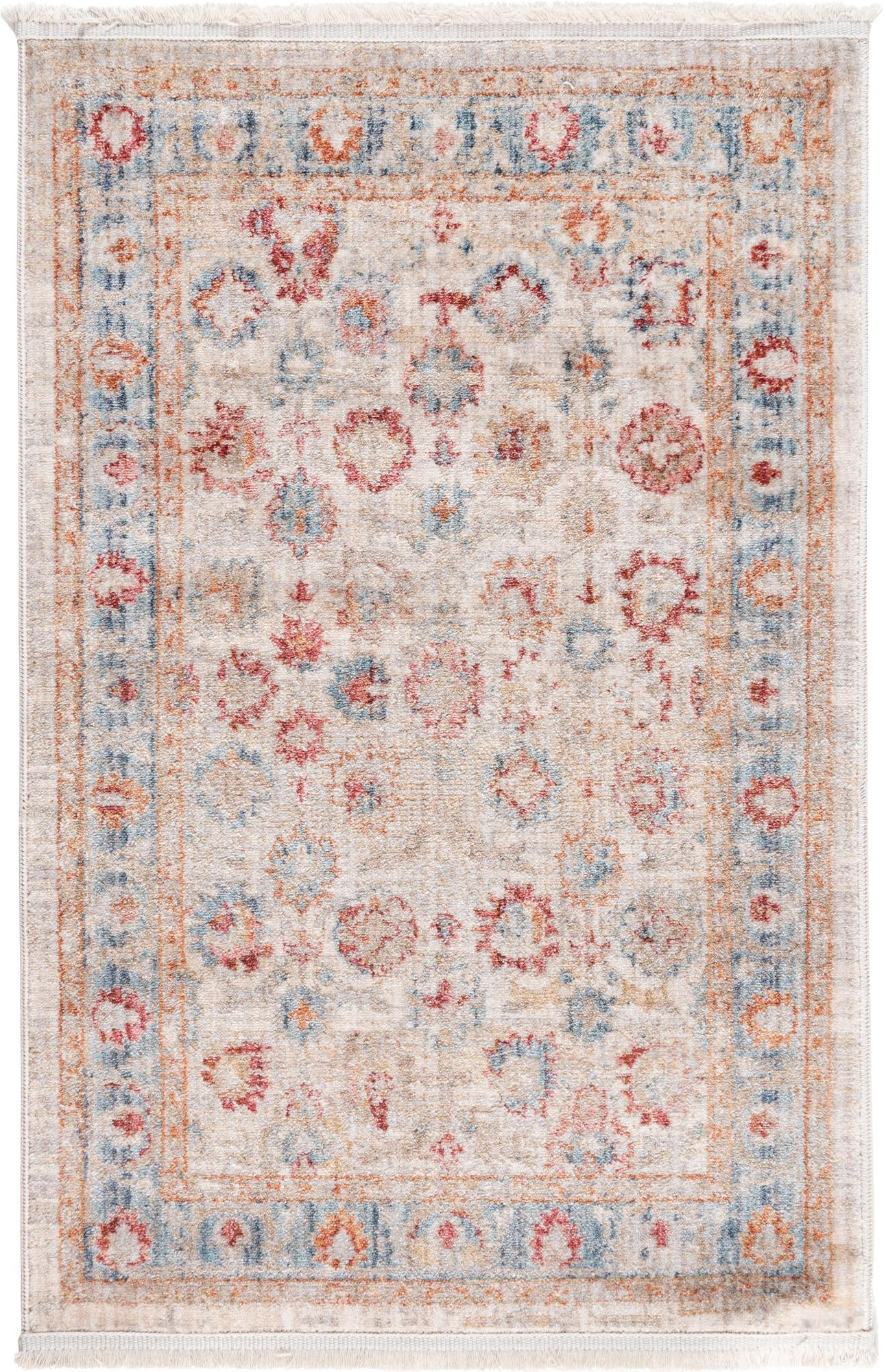 2' 2 x 3' Pettit · Medallion rug, ivory