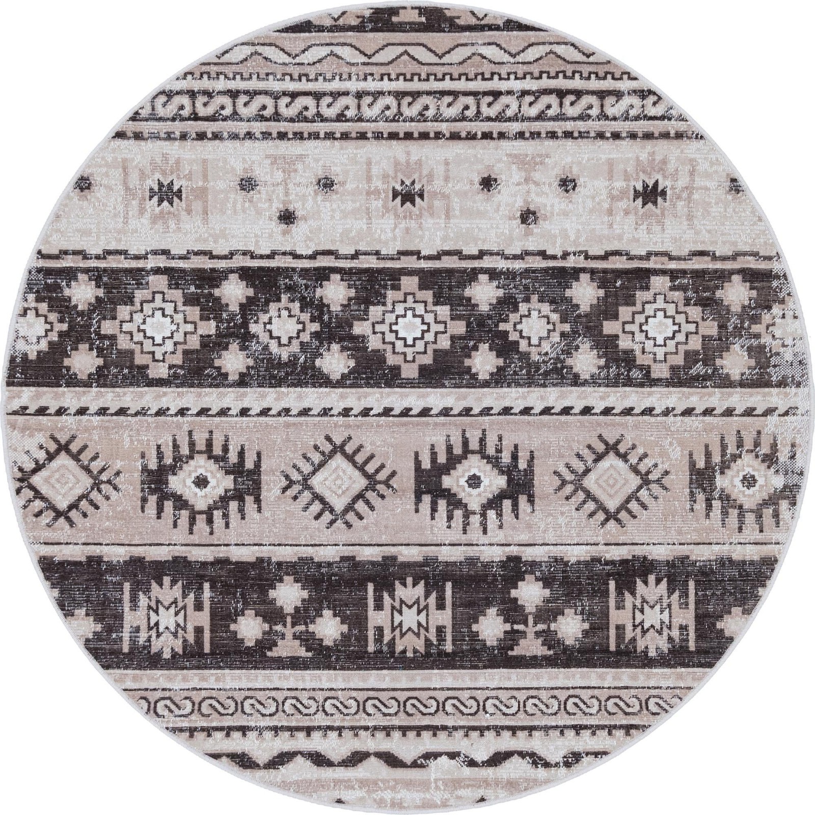 5' 3 x 5' 3 Lloyd · Geometric rug, beige
