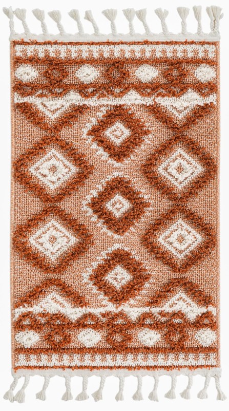Bernard · Geometric rug, rust and ivory