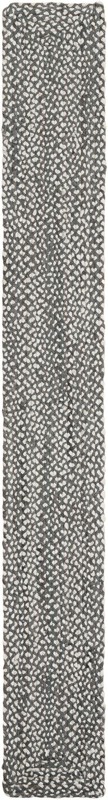 1' 2 x 10' Heywood · Solid Chindi Rug, gray