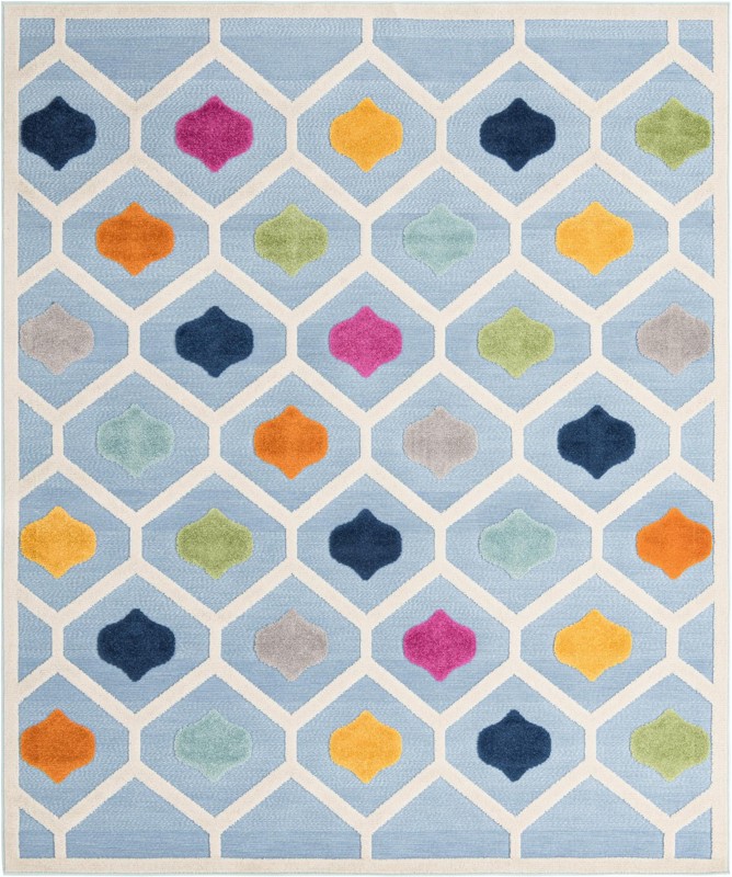 Raleigh · Geometric Outdoor Rug, blue