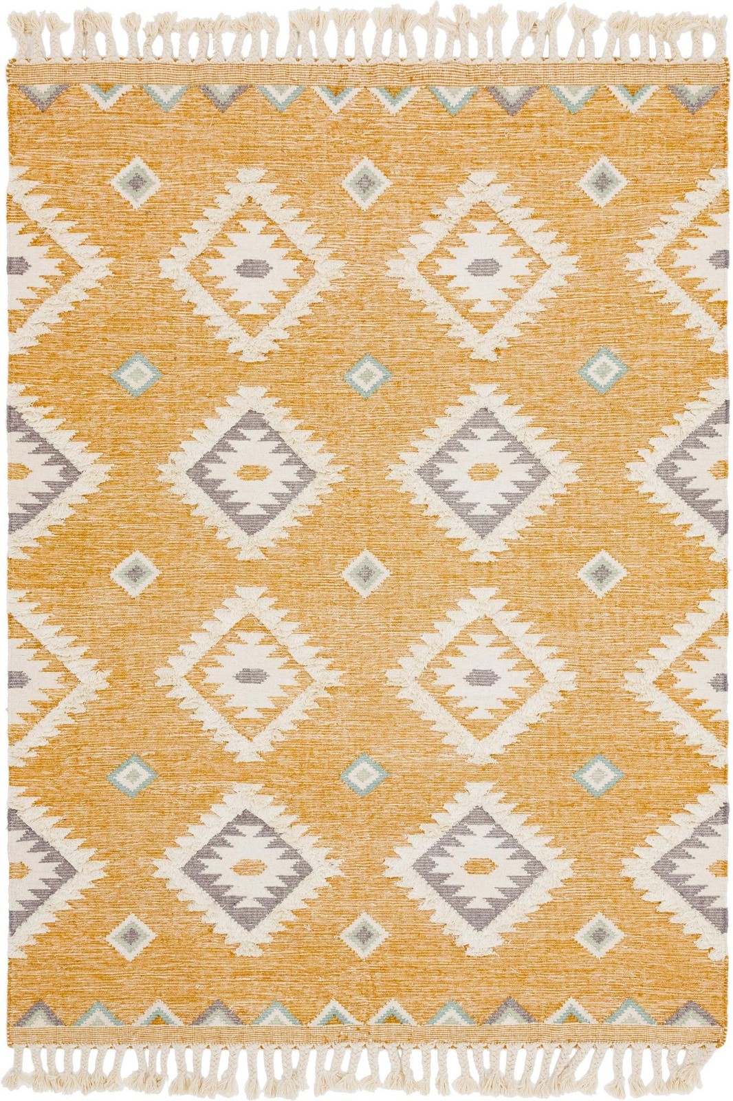 8' x 11' Amaranth · Diamond Wool Rug, gold