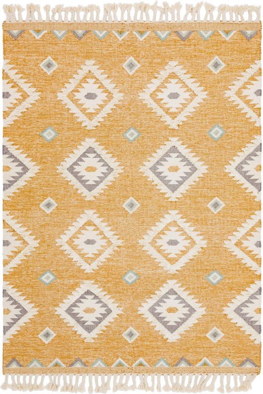 8' x 11' Amaranth · Diamond Wool Rug, gold