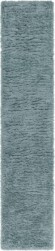2' 7 x 13' Olympia · Solid shag rug, slate blue