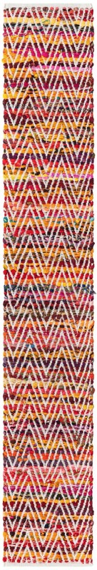 1' 2 x 8' Hopkins · Chevron Chindi Rug, multi