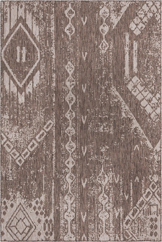 6' x 9' Wildman · Diamond Outdoor Rug, brown