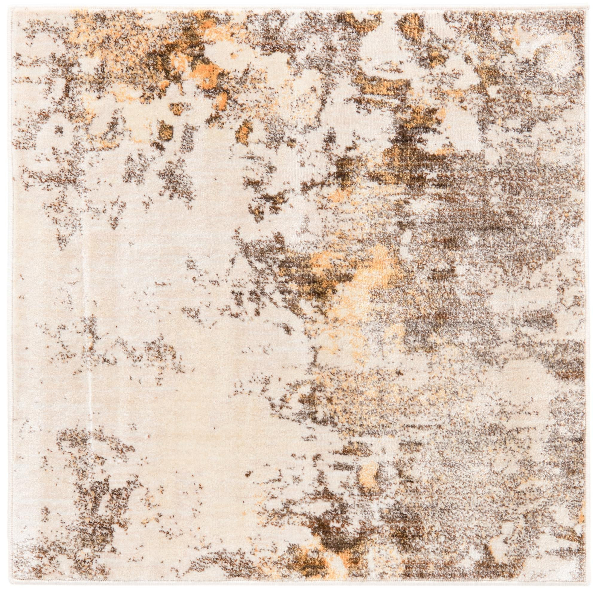 3' 3 x 3' 3 Somerset · Abstract rug, ivory