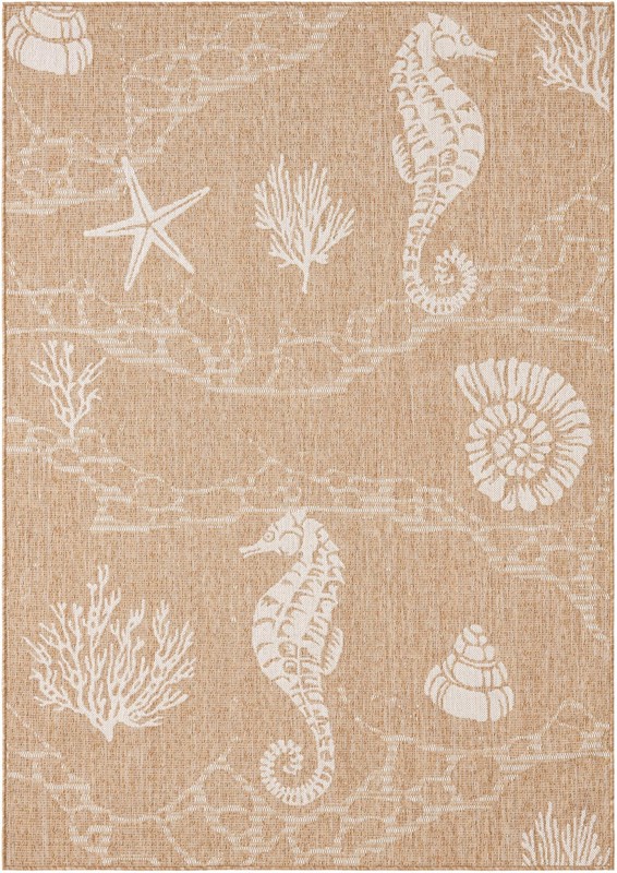 Daly · Pictoral Outdoor Rug, taupe