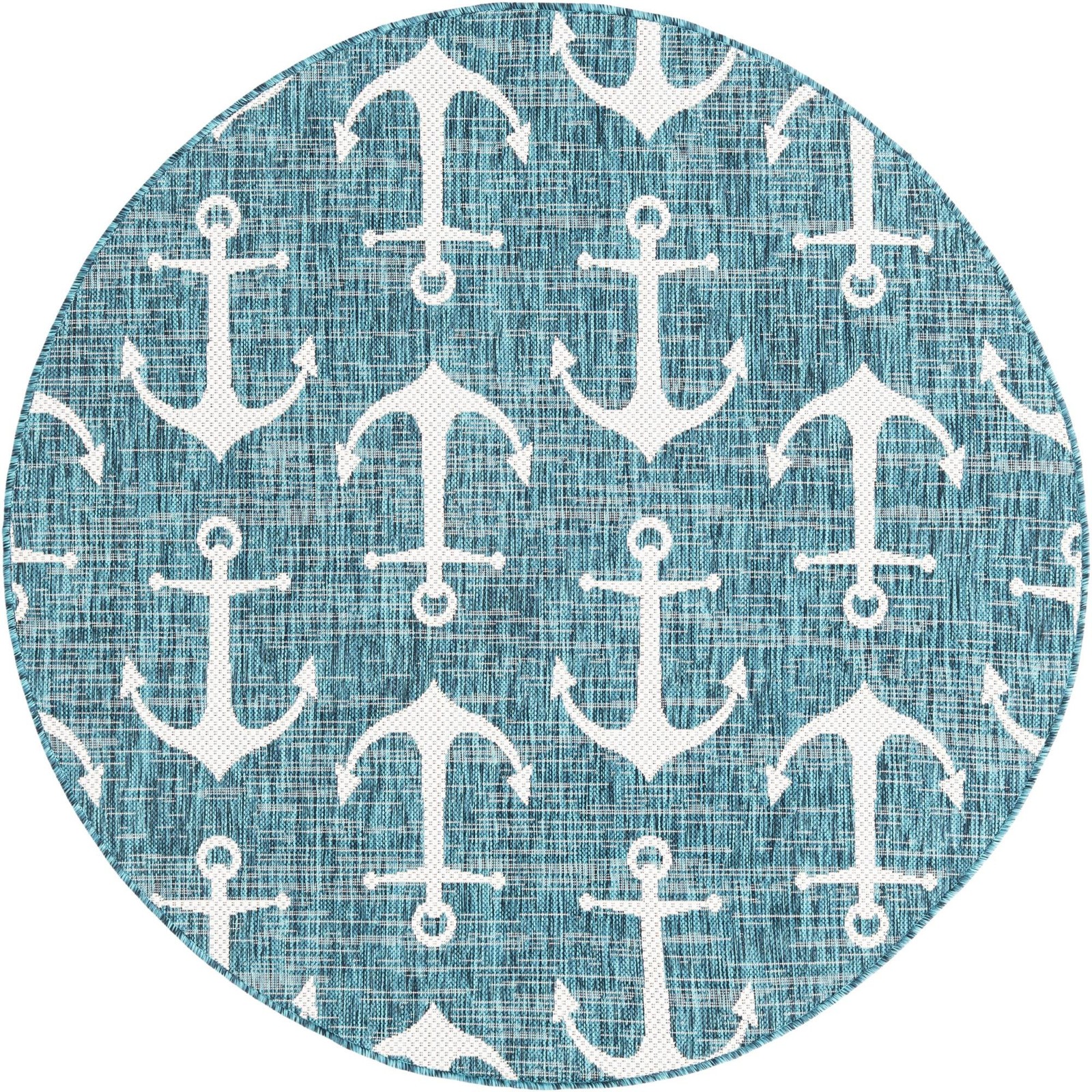 5' 3 x 5' 3 Millbrook · Pictoral Outdoor Rug, teal