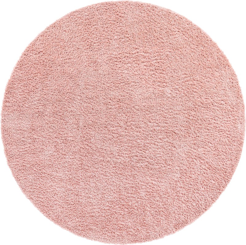 3' x 3' Dunham · Solid Shag Rug, pink
