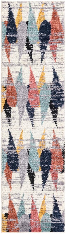 2' x 7' 10 Petaluma · Abstract rug, ivory